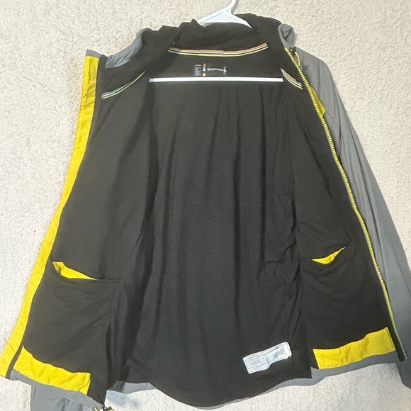 Smartwool Smartloft X-60 Yellow Gray Jacket. Outdoor Hiking Gorpcore Wool Large - Picture 6 of 12